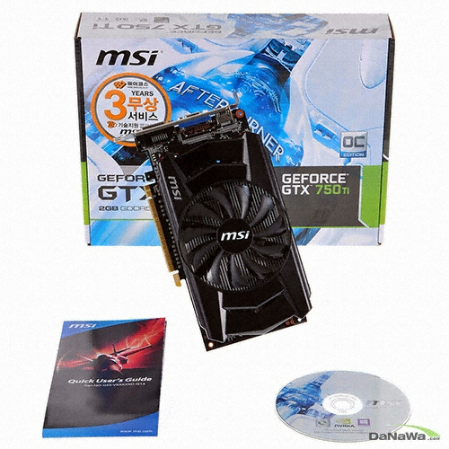 MSI ������ GTX750 Ti OC ���� �Ƹ� D5 2GB