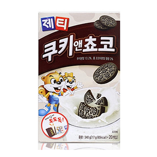 동서식품 제티 쿠키앤초코 스틱 17g 20개입 (10개)_이미지