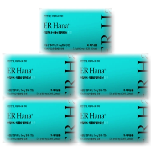 시나몬랩 이알하나 식물성 멜라토닌 함유 30정 (5개)_이미지