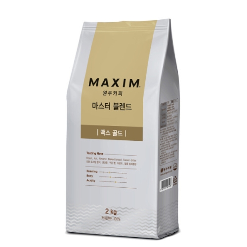 동서식품 맥심 원두커피 마스터 블렌드 맥스 골드 2kg (6개)_이미지