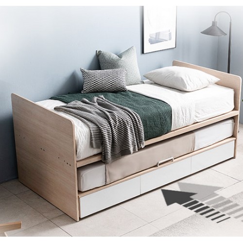 가구야 라온 서랍형 슬라이딩 2단침대 (7존독립스프링)_이미지