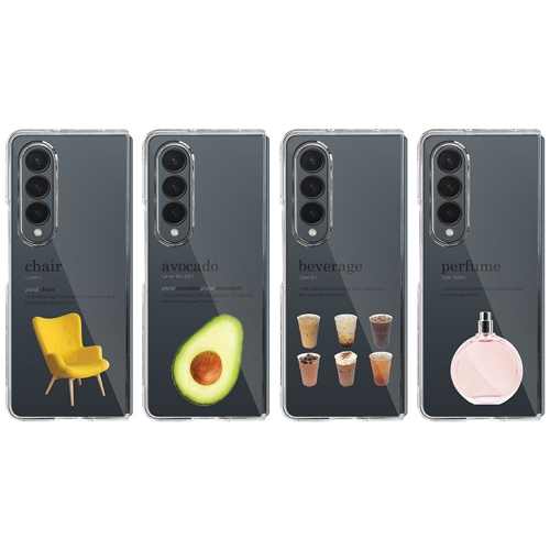 엑시트나인 단부리 갤럭시Z 폴드4 딕셔너리 클리어 하드 케이스