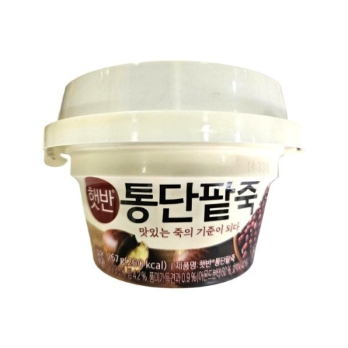 CJ제일제당 햇반 통 단팥죽 267g (24개)_이미지