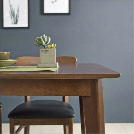 보니애가구 프리모 러버우드 원목 식탁 1200 (의자2개+벤치1개)_이미지