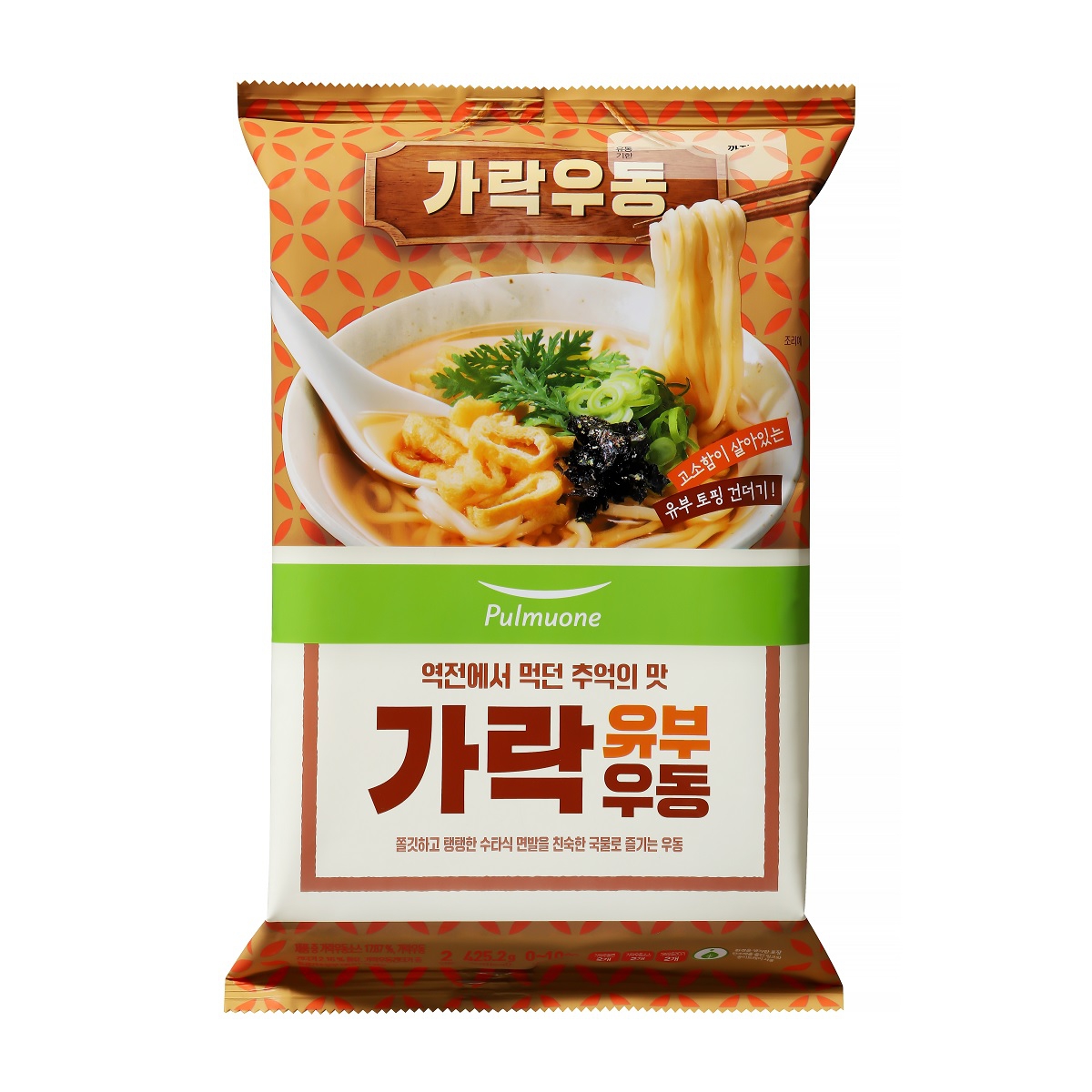 풀무원 가락 유부 우동 2인분 425.2g (1개)