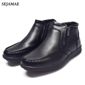 한파대비 남성털부츠 정장부츠 남자방한화 앵클부츠 / 편한지퍼장착