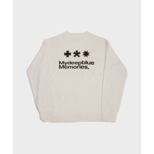 마이딥블루메모리즈 NT MM 심볼 로고 니트 아이보리 1937872