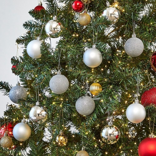 엠에이치앤코 모던하우스 크리스마스 클래식 6cm 12PC 볼세트 실버