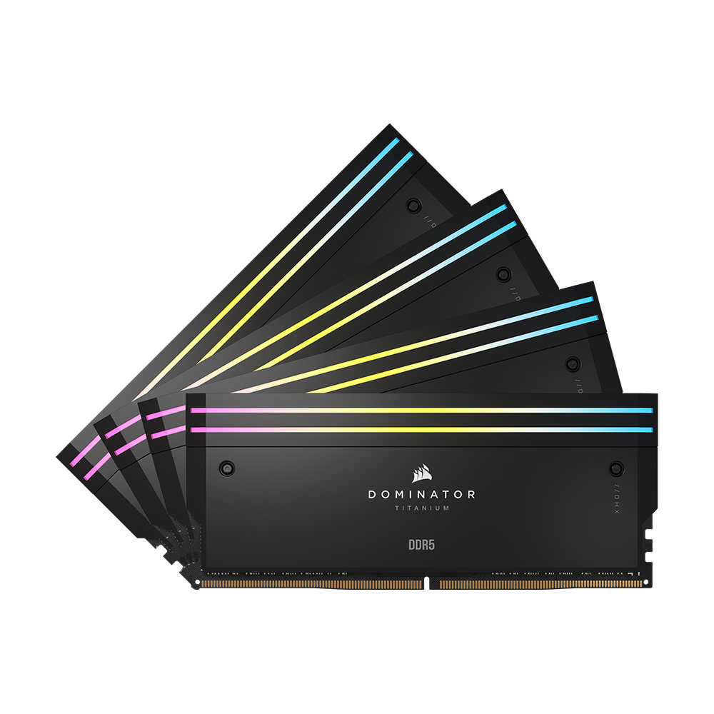 CORSAIR DDR5-6000 CL30 Dominator Titanium BLACK 패키지 (96GB(24Gx4))_이미지