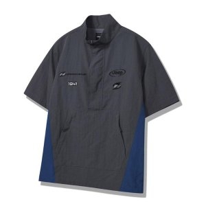 남녀공용 허리케인 우븐 반팔 아노락 JP5JPU850DG