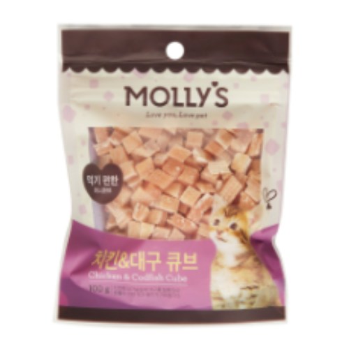 몰리스 치킨&대구 큐브 100g[1개]