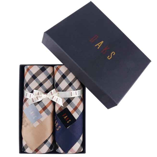 닥스 선염손수건 2매 16번세트