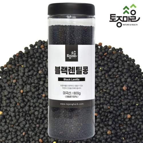 토종마을 블랙렌틸콩 800g (1개)_이미지