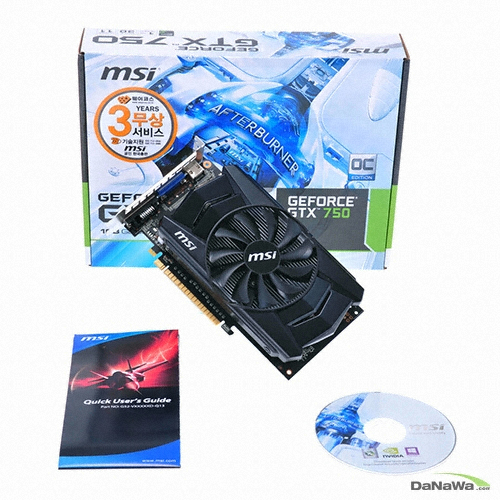 MSI 지포스 GTX750 OC 블랙 아머 D5 1GB_이미지