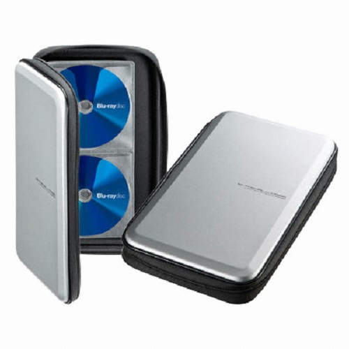 산와서플라이 세미하드 CD/DVD 케이스 56매 (실버)_이미지