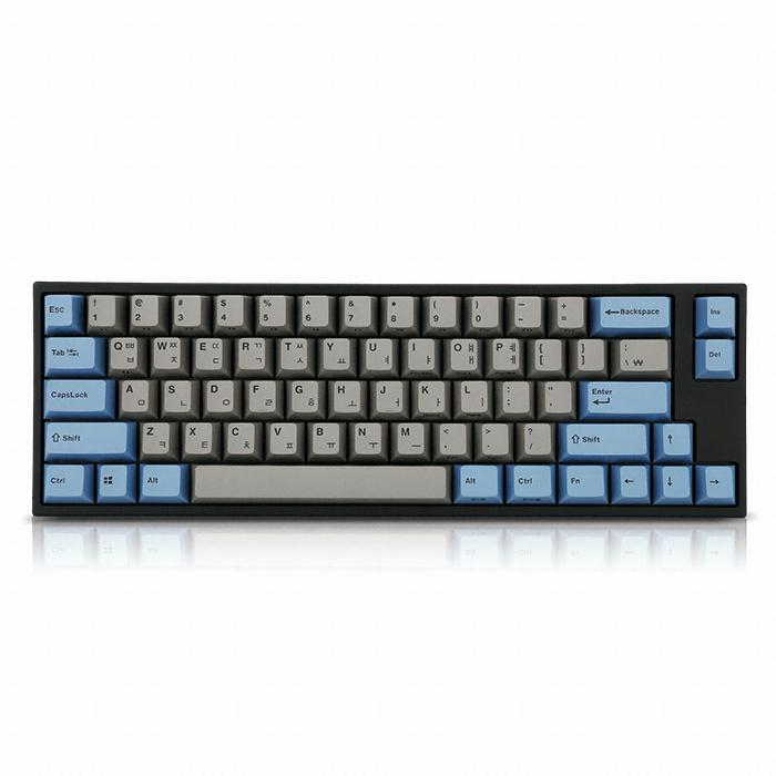 레오폴드 FC660M PD 이색사출 그레이 블루 한글 (갈축)