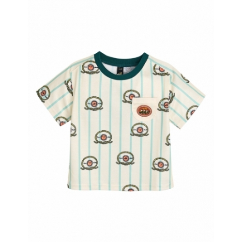 모이몰른 24년 썬라이즈반팔티셔츠M242TSG10P 여름이월 세일토들사이즈 기준 그린 140_이미지