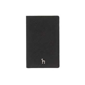  헤지스 NOMAD 블랙 퍼피로고 플랫 카드지갑 HIHO5F131BK