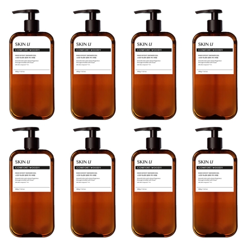 해피바스 스킨유 이노센트 샤워젤 컴포트 우디 500g (8개)_이미지