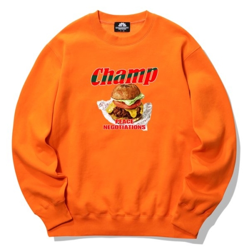 트립션 CHAMP BURGER 크루넥 오렌지 _TRIP20CNORG039