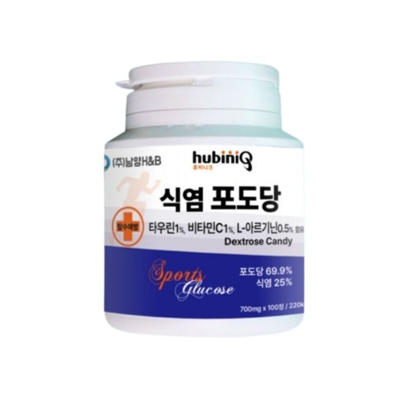 휴비니크 식염 포도당 100정 (3개)_이미지
