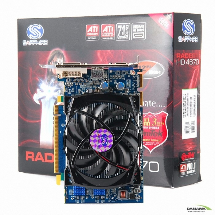 SAPPHIRE �󵥿� HD 4670 HDMI D4 512MB �̿���