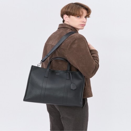 액세서리 남성 스테디셀러 NEW BEST 블랙 가죽 서류가방 WUBA5E802BK