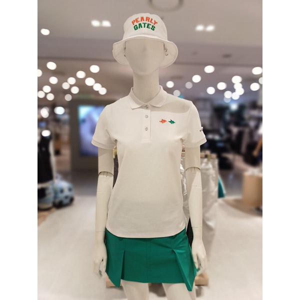 파리게이츠 토끼자수 포인트 피케 반팔 티셔츠 531D2TO601_WH_이미지