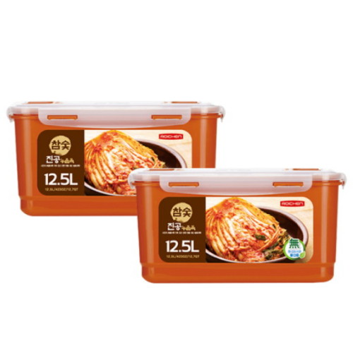 로이첸 참숯 진공 황토 누름독 12.5L (2개)