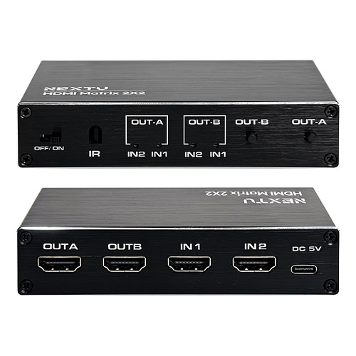 이지넷유비쿼터스 NEXTU 2202HDM 2:2 HDMI 매트릭스 스위치_이미지