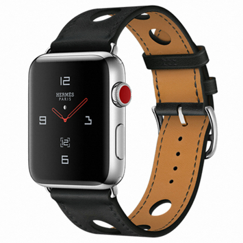 APPLE 워치 시리즈3 에르메스 42mm Cellular 스테인리스 스틸 (느와르 갈라 싱글투어)_이미지