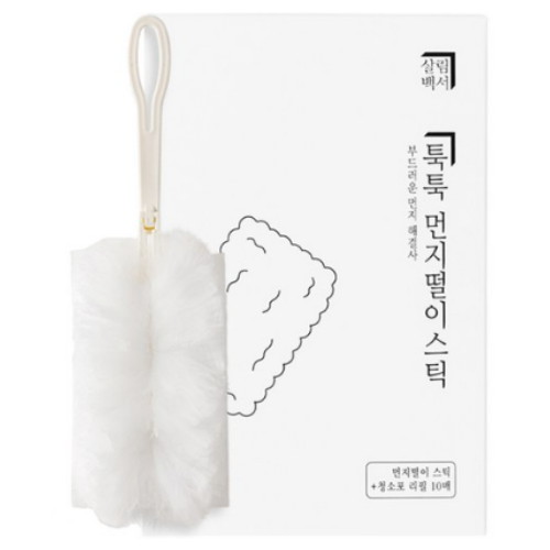 살림백서 먼지떨이 스틱 + 청소포 리필 10매
