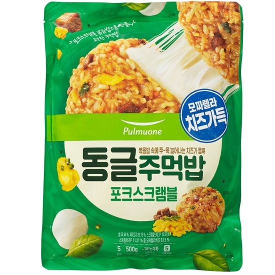 풀무원 동글주먹밥 포크스크램블 500g (1개)