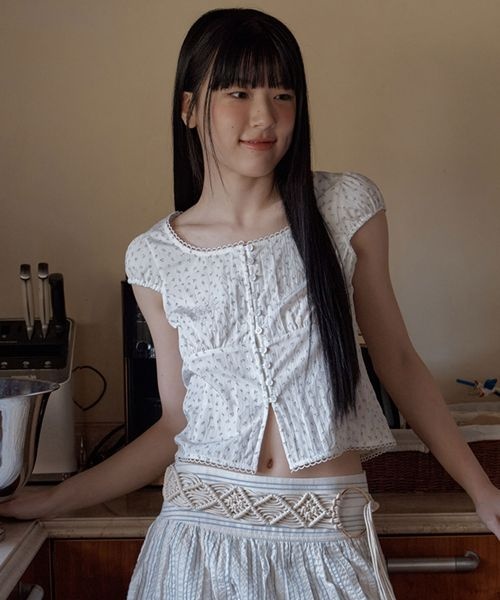 샐리 테일즈 CELITAILS FLOWER PRINT BUTTON BLOUSE_WHITE CE2536BL002MWH 374228