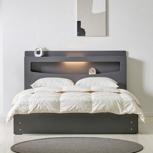 트리플 소피아 서랍형 수납 LED침대 Q (독립스프링)_이미지