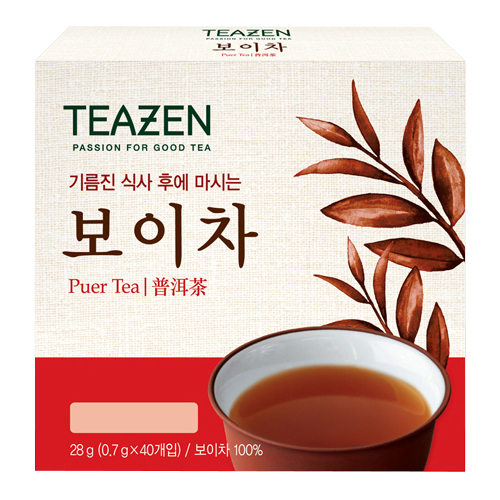 티젠 기름진 식사 후에 마시는 보이차 40T (1개)_이미지