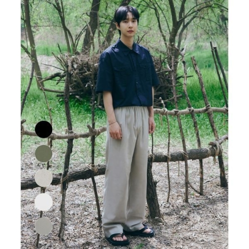 드로우핏 ltgt DRAW FIT 오정규X 린넨 원턱 와이드 밴딩 팬츠 5COLORS DFPT4299 211042