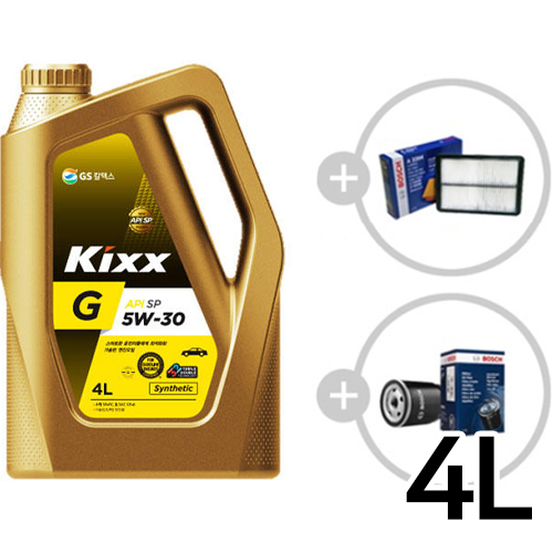 GS칼텍스 KIXX G 5W30 + 보쉬필터 뉴SM3 L38 가솔린 상품이미지