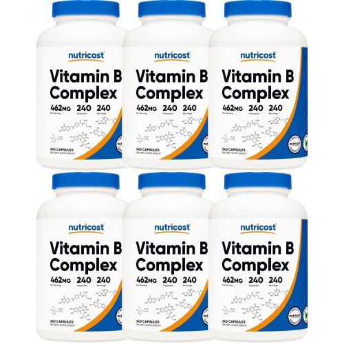 뉴트리코스트 비타민B 복합체 462mg 240캡슐 (6개)_이미지