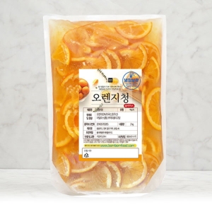봄봄푸드 수제 오렌지청(껍질포함 슬라이스) 2kg [1개]