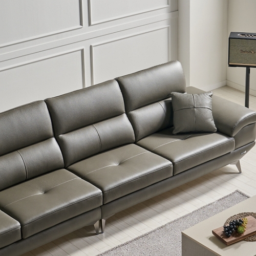 에넥스 밀라노 스타일 이태리 천연통가죽 소파 6인용_이미지