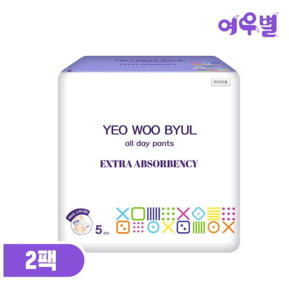 나비잠 여우별 올데이 팬츠 대형 5개 (2팩(10개))_이미지