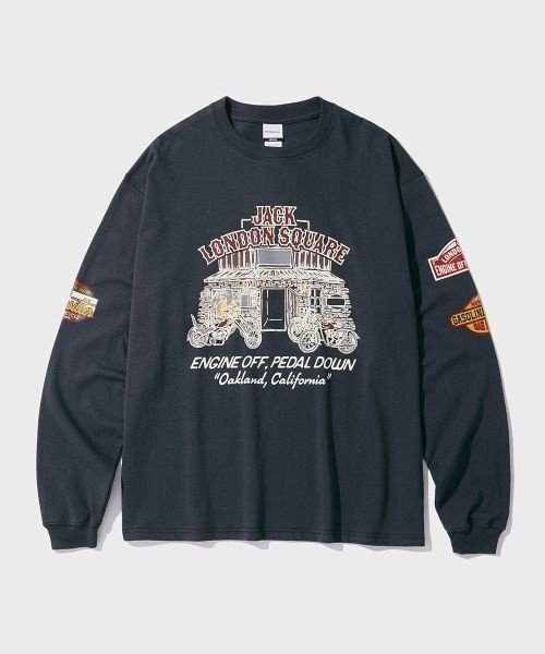 �ڿ����δ���Ʈ�� �ø��� �ƿ����ĵ� MOT LONG SLEEVE JACK LONDON SQUARE _CHARCOAL 255761
