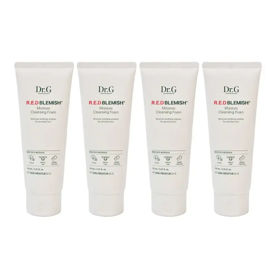 닥터지 레드 블레미쉬 모이스처 클렌징 폼 150ml (4개)_이미지