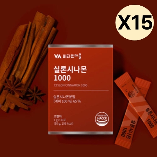 비타민마을 실론시나몬 1000 30포 (15개)_이미지