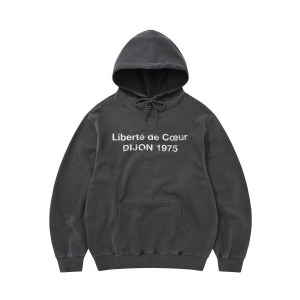 카네이테이 국내 후드티 DIJON WASHED HOODIE CHARCOAL 169142_이미지