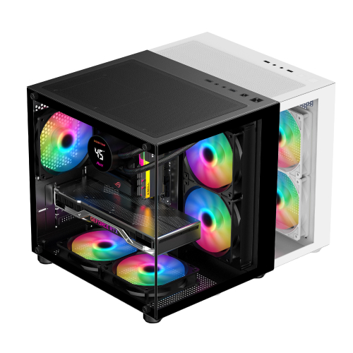 투민시스템 TM100 RGB 강화유리 (블랙)_이미지