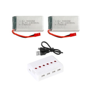 3.7v1800mah 드론배터리 2개 충전기세트