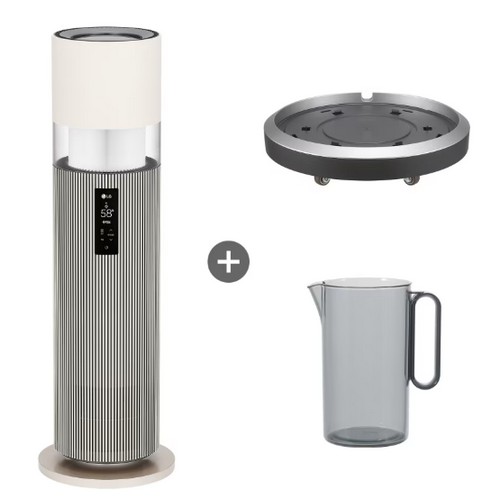 LG전자 오브제컬렉션 퓨리케어 하이드로타워 HY705RSUA (무빙휠, 급수비커 포함)_이미지