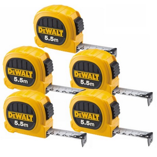 디월트 듀오 프리미엄 줄자 컴팩트 (5.5m) (5개)_이미지